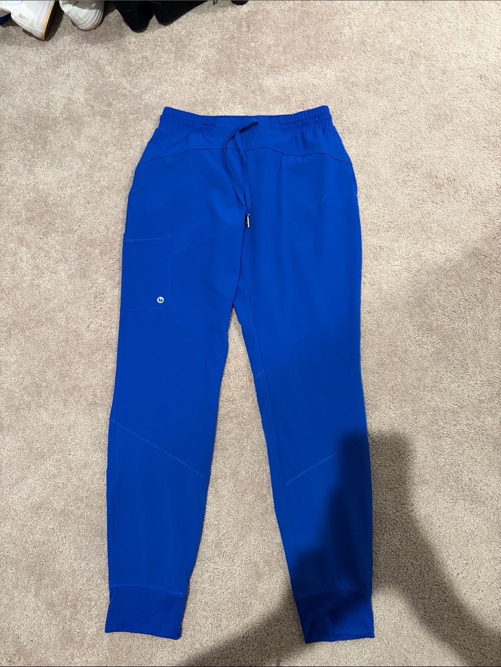 Women's Royal Blue Jogger Pants with Drawstring Waist